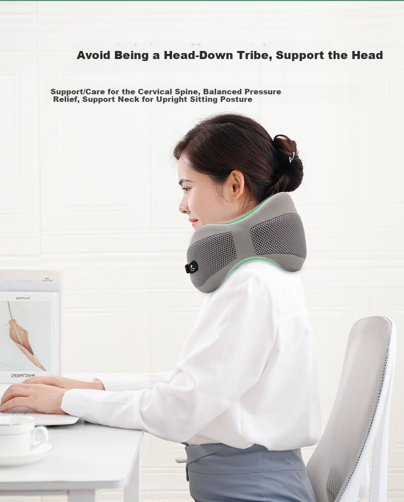 Yuzhaolin U-Shaped Travel Neck Pillow Cervical Pillow for Neck Support Car Headrest Office Nap Cushion 2