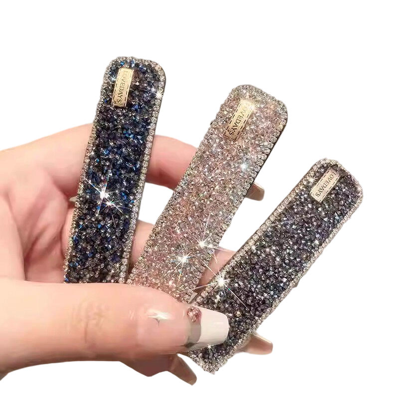 Dongyi Premium Children's Day Gift Rhinestone Hair Clip for Girls Side Bangs Fragmented Hair BB Clip New High-End Barrette