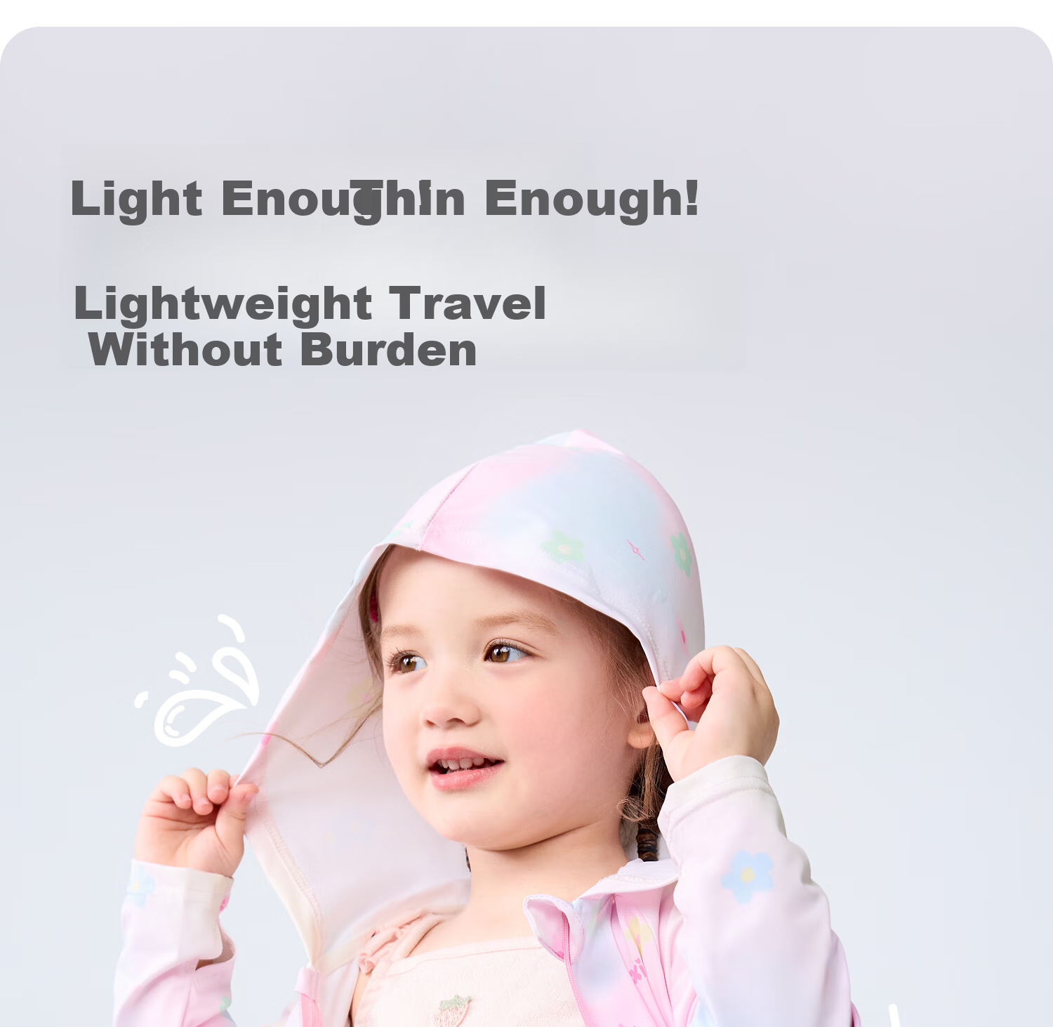 Banxidi Girls' Summer Sun Protection Jacket UPF50+ Children's Ice Silk Lightweight Baby Skin Jacket UV Protection 9