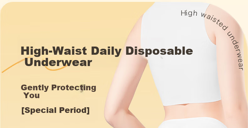 Guxu Disposable Women's High-Waist Postpartum Cotton Sterile Maternity Underwear Plus Size 10-Pack 3