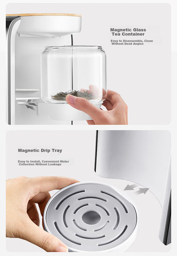 Mingzhan [Mid-Autumn Festival Gift] Health Pot Tea Maker Electric Kettle Teapot Mini Glass Flower Tea Pot Fast Heating Desktop Tea Machine Electric Water Boiler Tea Maker MZ-1151 21