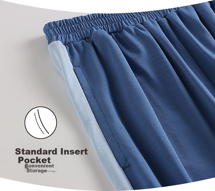 THREEGUN Children's Cooling Modal Antibacterial Long Pants T60035B01 Dark Blue 165 9