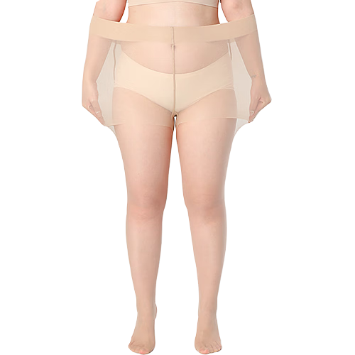 Langsha Women's Pantyhose 3 Pairs Camellia Essential Oil Tights Anti-Snag Sunscreen Ultra-Thin Leg Shaping Stockings