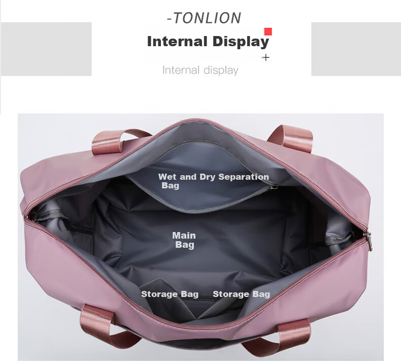 Tangshi Large Capacity Travel Luggage Bag for Women with Wheels Lightweight Foldable Durable Handheld Travel Bag 21