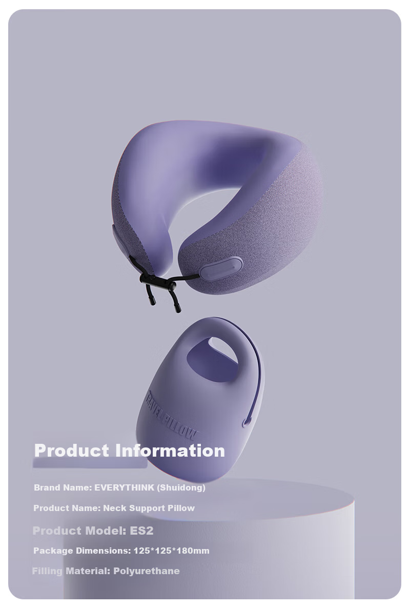 Sleep Cave Travel U-Shaped Pillow Portable Neck Support Pillow Airplane Neck Pillow Long-Distance Travel Neck Rest Everythink Nap U-Shaped Neck Pillow 19