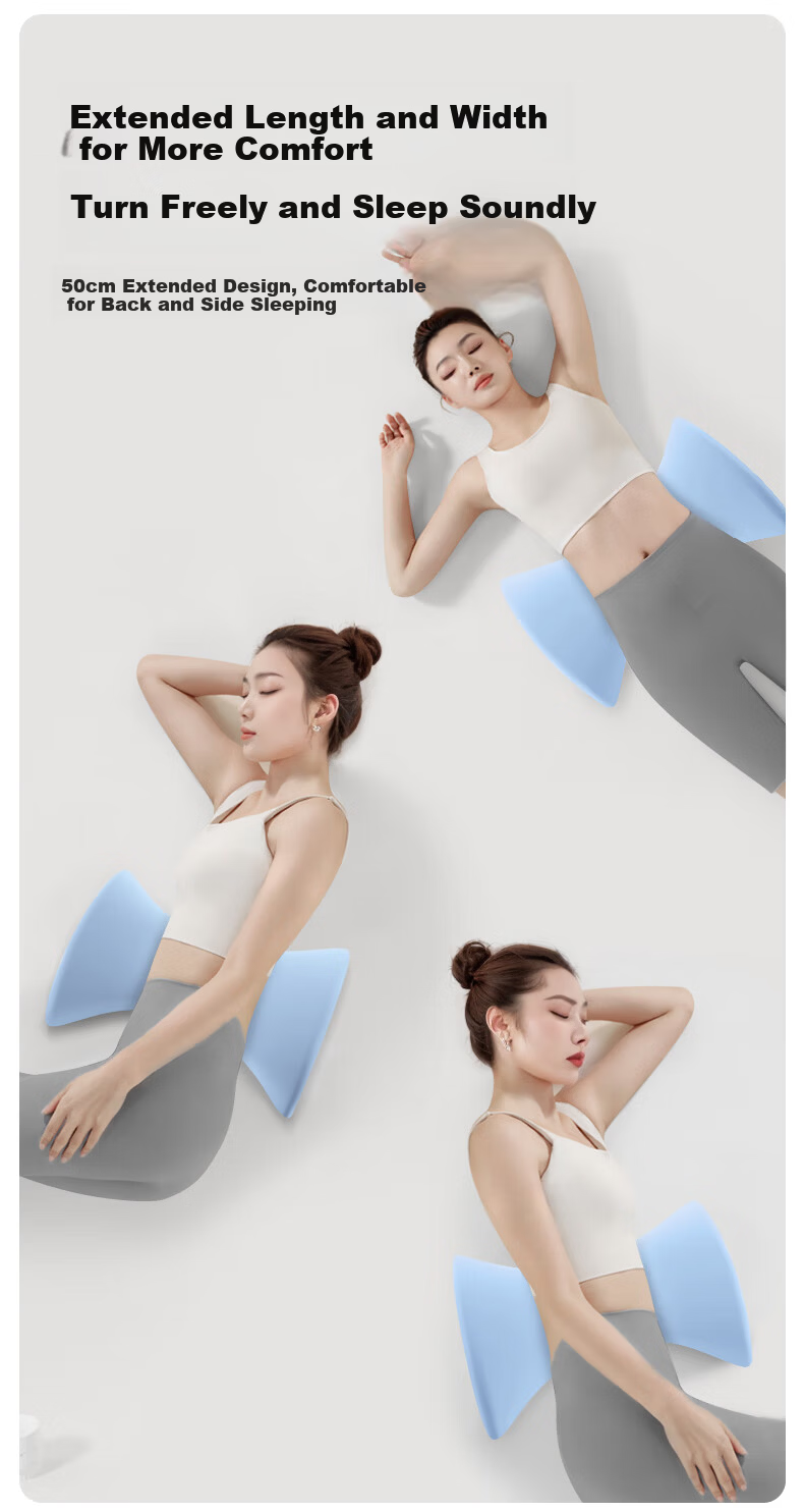 Yuzhaolin Latex Lumbar Pillow Bed Sleeping Special Waist Cushion Lumbar Disc Protrusion Ergonomic Lumbar Support Pillow Maternity Sleeping Waist Protection Pillow 6