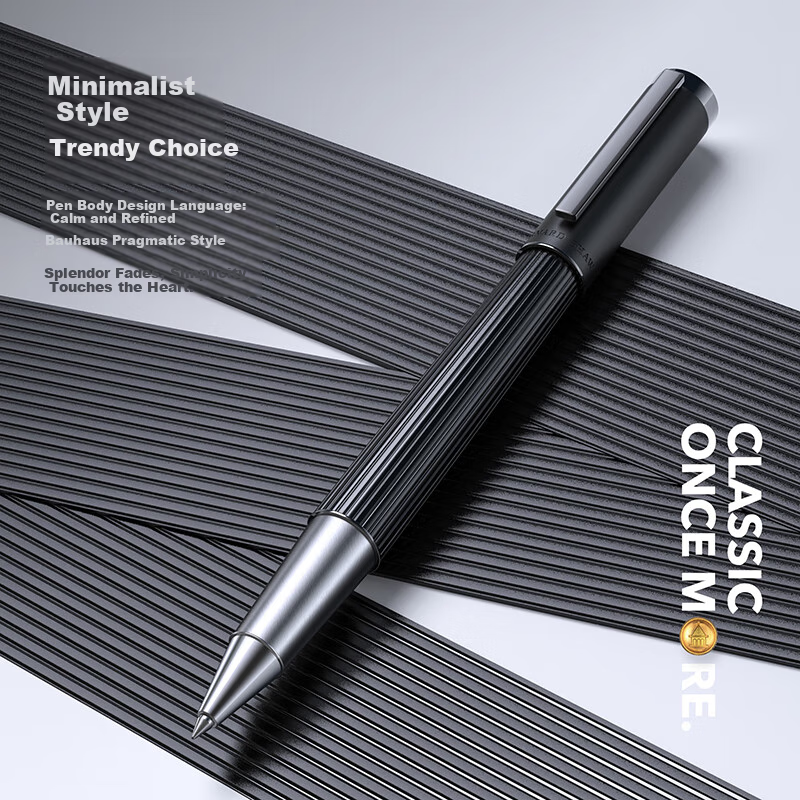 Bernard Shaw Lighthouse Luxury Black Ballpoint Pen Gift Set for Adults High-End Business Office
