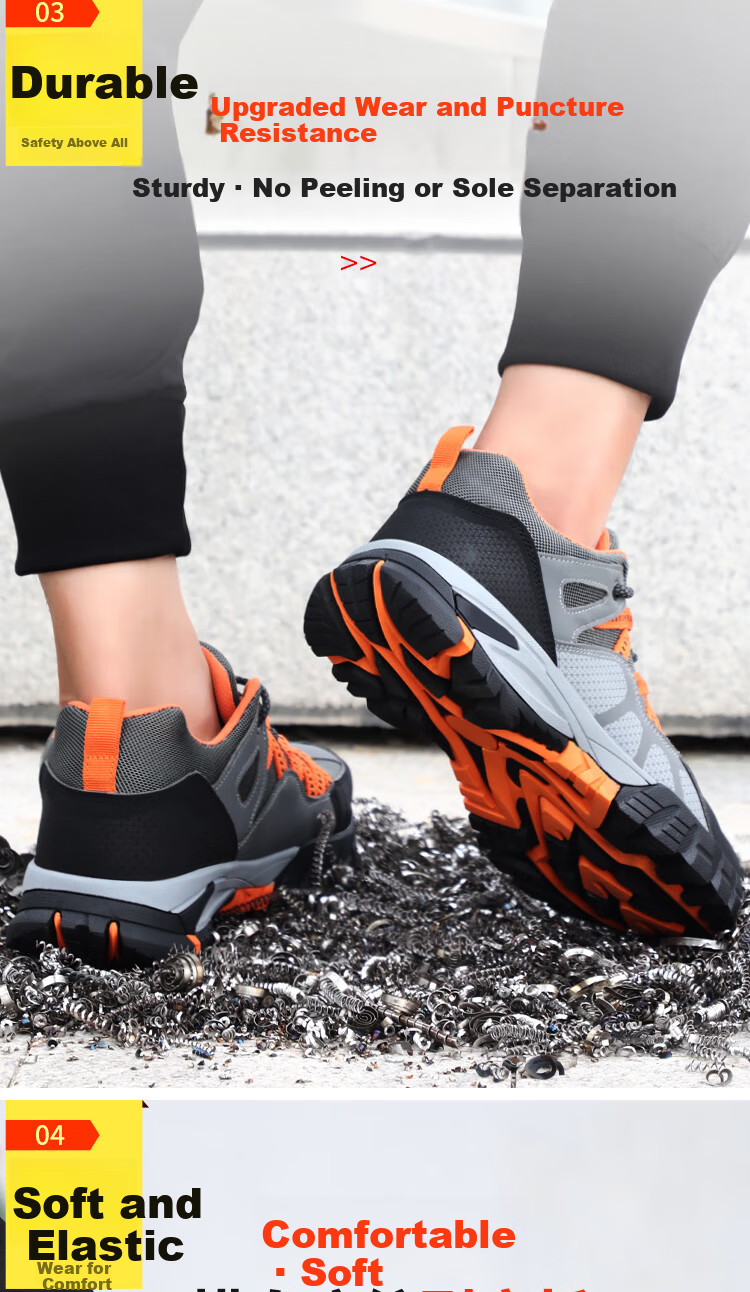 Jingtu Electrical Work Safety Shoes for Men, Breathable Insulated 10KV Anti-Smashing Puncture-Resistant Safety Work Shoes 1105KV Size 44 5