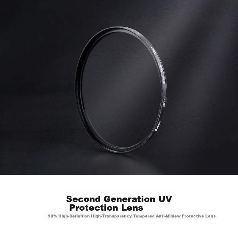 Kase UV Filter 2nd Generation 62mm UV Lens Filter Protective Multi-Coated High-Transparency Lightweight Frame for DSLR and Mirrorless Cameras 62mm