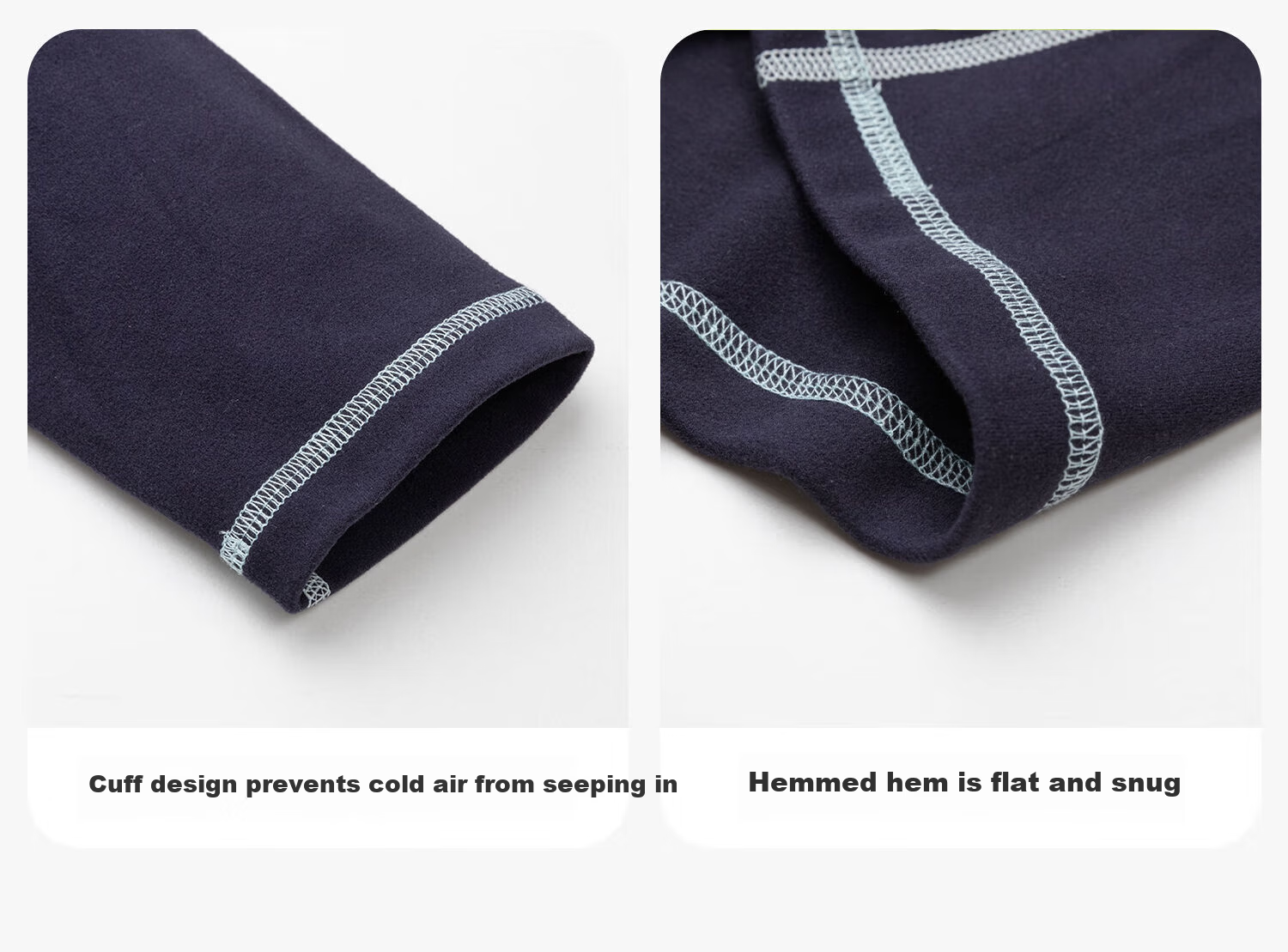 Zuo Xi Children's Thermal Underwear Set Boys and Girls Autumn Clothes 2025 New Homewear Base Layer Navy Blue 160 11