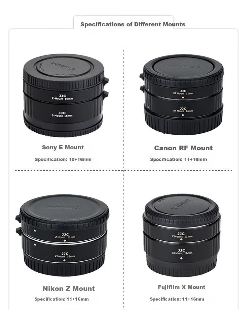 JJC Close-Up Lens Adapter Macro Extension Ring Z-Mount for Nikon Z50II Z6III Z63 ZF Z8 ZFC Z72 Z9 Z30 Zfc Camera Accessories 9