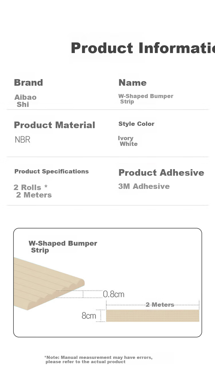 Aibaoshi Children's Anti-Collision Strip, Transparent Hollow Anti-Bump Pad, Cushioning Soft Edge Strip, Baby Safety Desk Sticker, 4 Meters S310 7