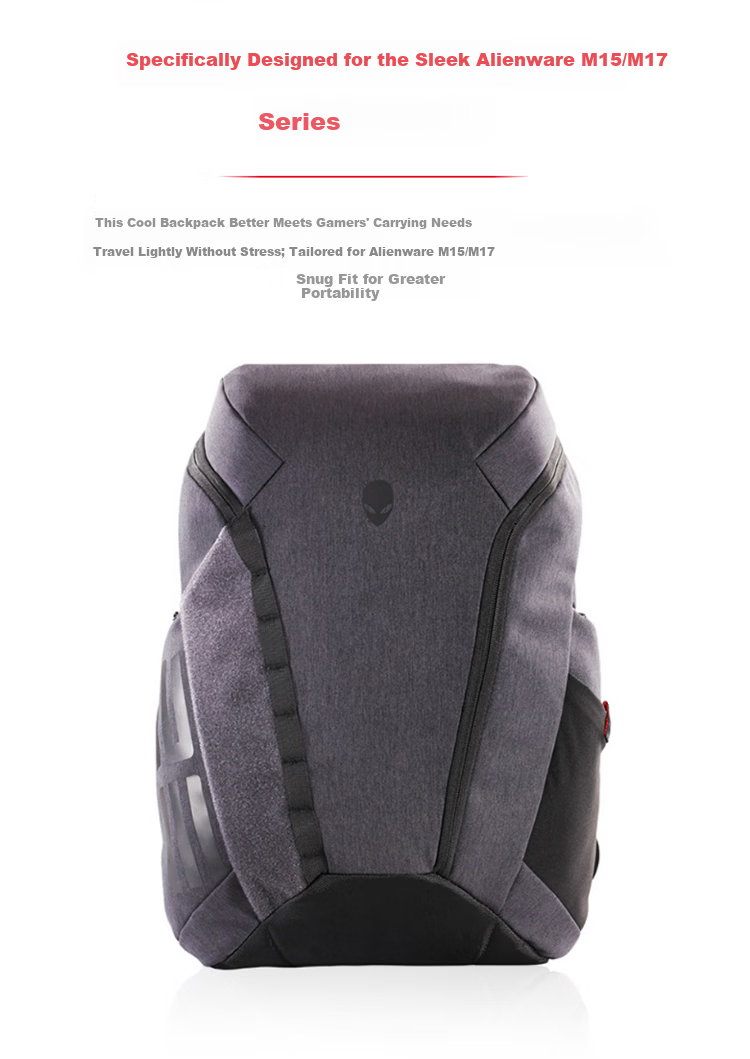 Alienware AW5625P Gaming Backpack, High-Capacity Backpack with Multiple Energy Sources, Versatile Laptop Backpack, Gaming Backpack 2