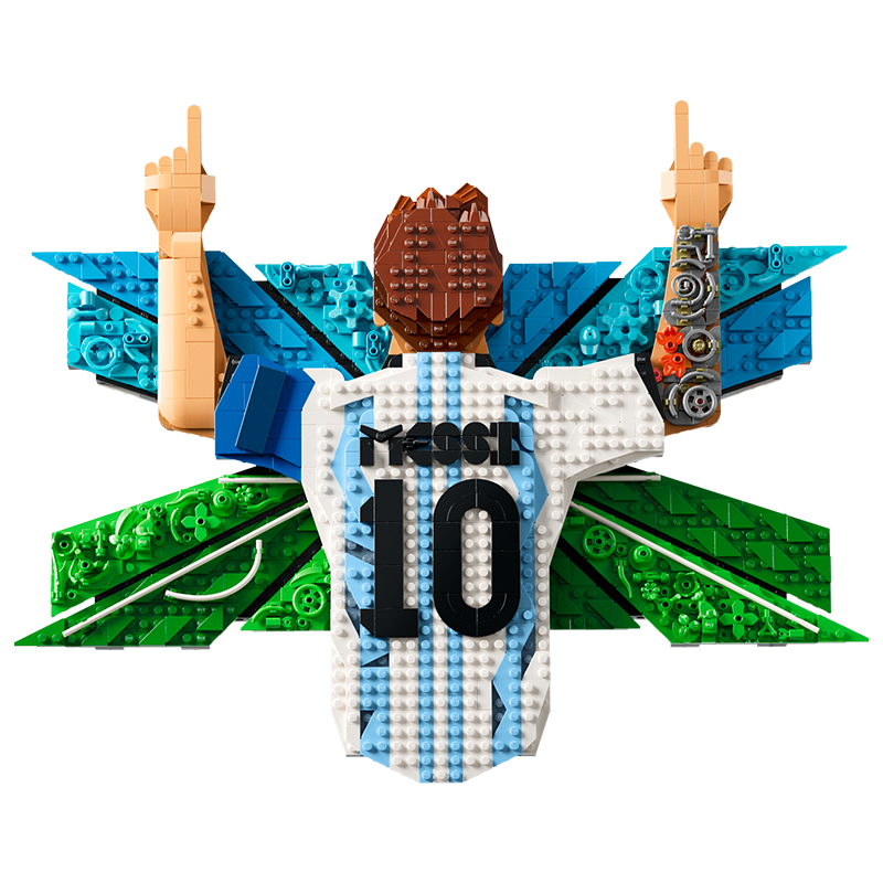 LEGO Building Blocks 43018 Messi Celebration Moment Boys and Girls Children's Toy Birthday Gift Home Decoration Football