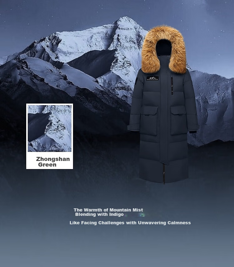 Bosideng Off-Season Extreme Cold Goose Down Unisex Hooded Extra Long Fur Collar Mall Edition New Year Red Down Jacket 8