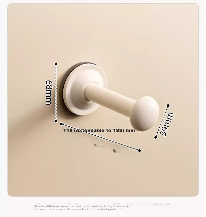 MUYA Suction Cup Clothes Hanger Storage Organizer Multifunctional Wall-Mounted Drying Rack for Home Balcony No Drilling Required 7
