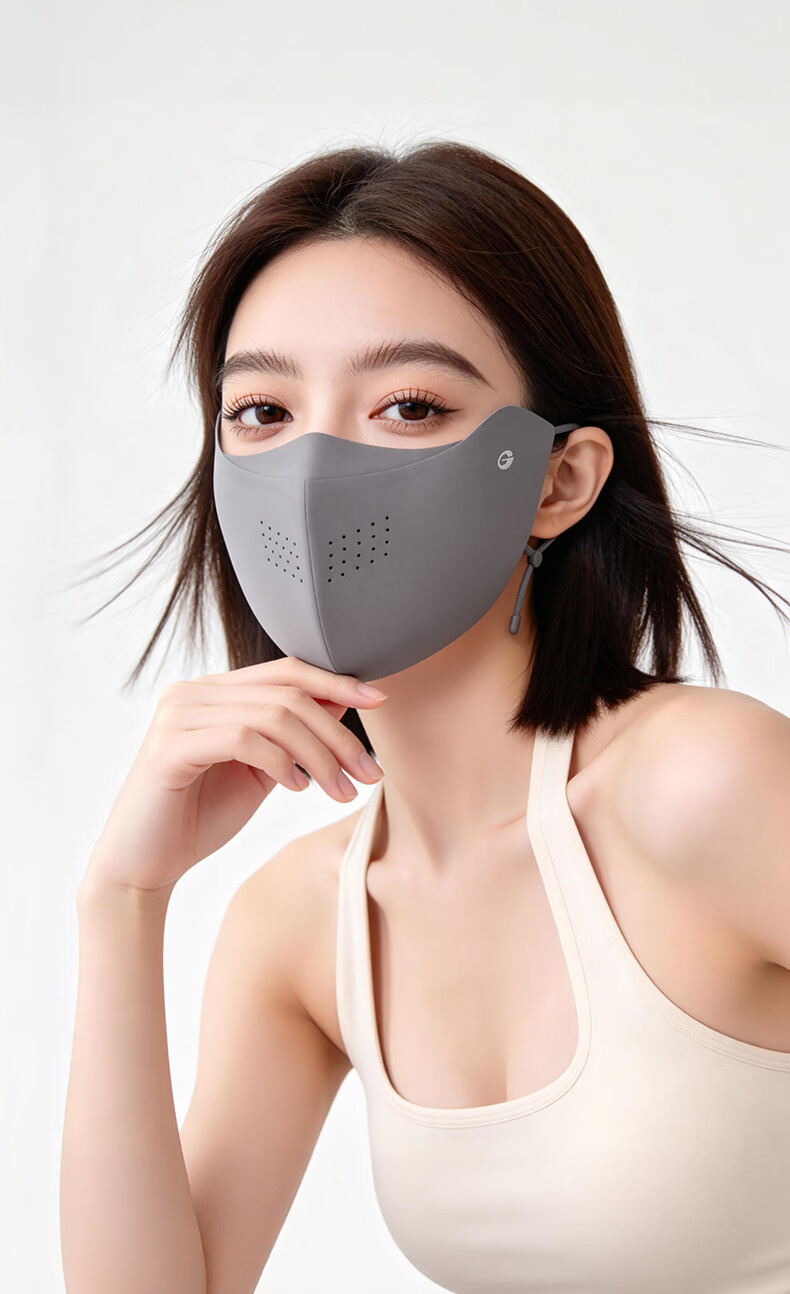 GOLOVEJOY Lightweight Cooling Breathable 3D Sunscreen Face Mask for Women Summer Sun Protection Face Cover Pink 16