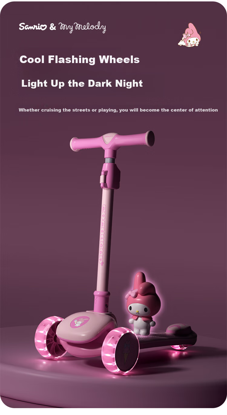 Mesuca Children's Scooter: Rideable, Pushable, And Sliding Two-In Multifunctional Walker with Flashing Lights, Foldable, And Adjustable Height 13