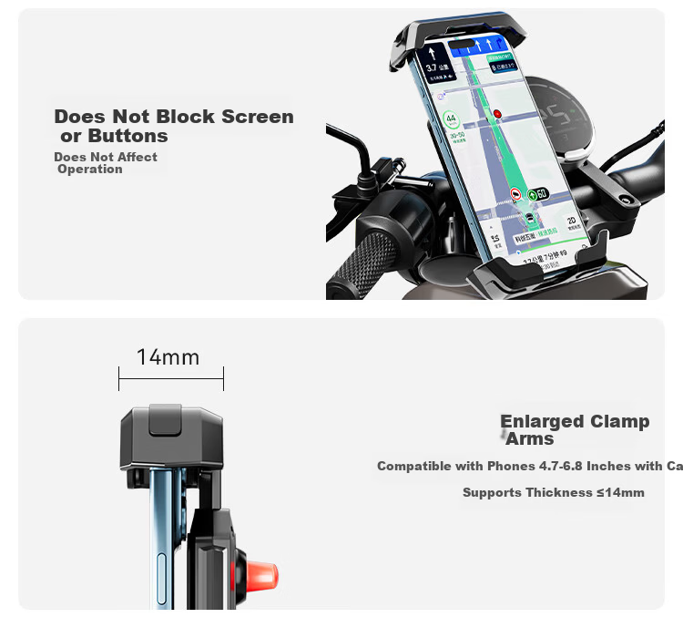 JD Jingzao Triangular Locking Electric Vehicle Phone Holder Motorcycle Battery Bicycle Delivery Rider Shockproof Anti-Shake Rearview Mirror Mount 15