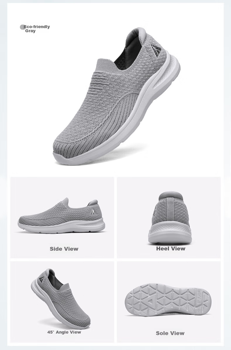 Zulijian Elderly Men's Shoes 2026 Autumn New Mesh Casual Slip-On Breathable Non-Slip Fabric Shoes for Dad 11