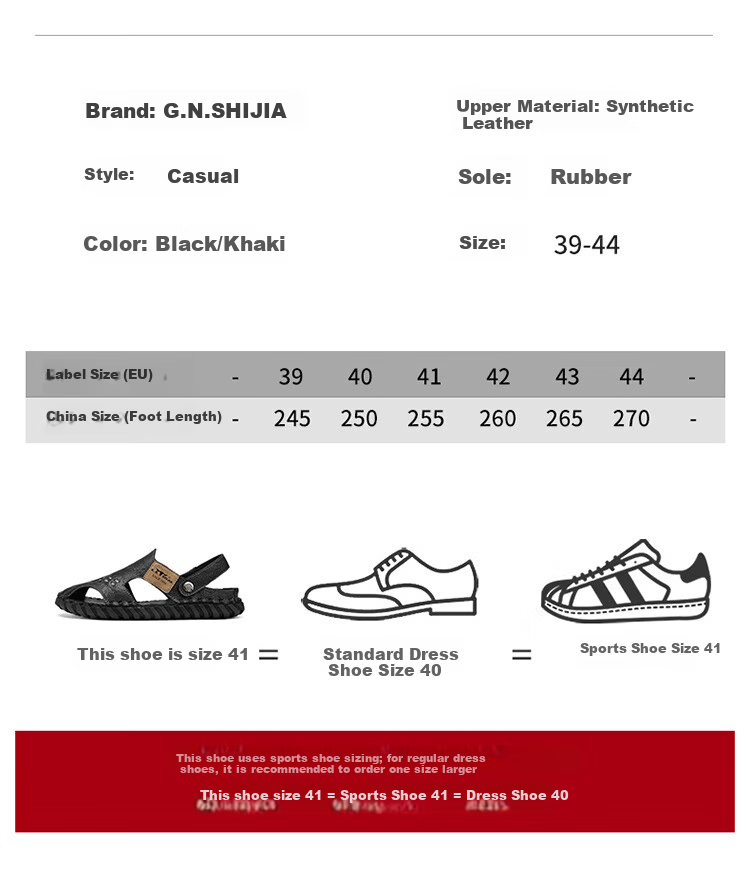 Bull Family Leather Sandals Summer Beach Shoes Men's Driving Outdoor Casual Trendy Soft Leather Soft Sole Handmade Hole Sandals 21