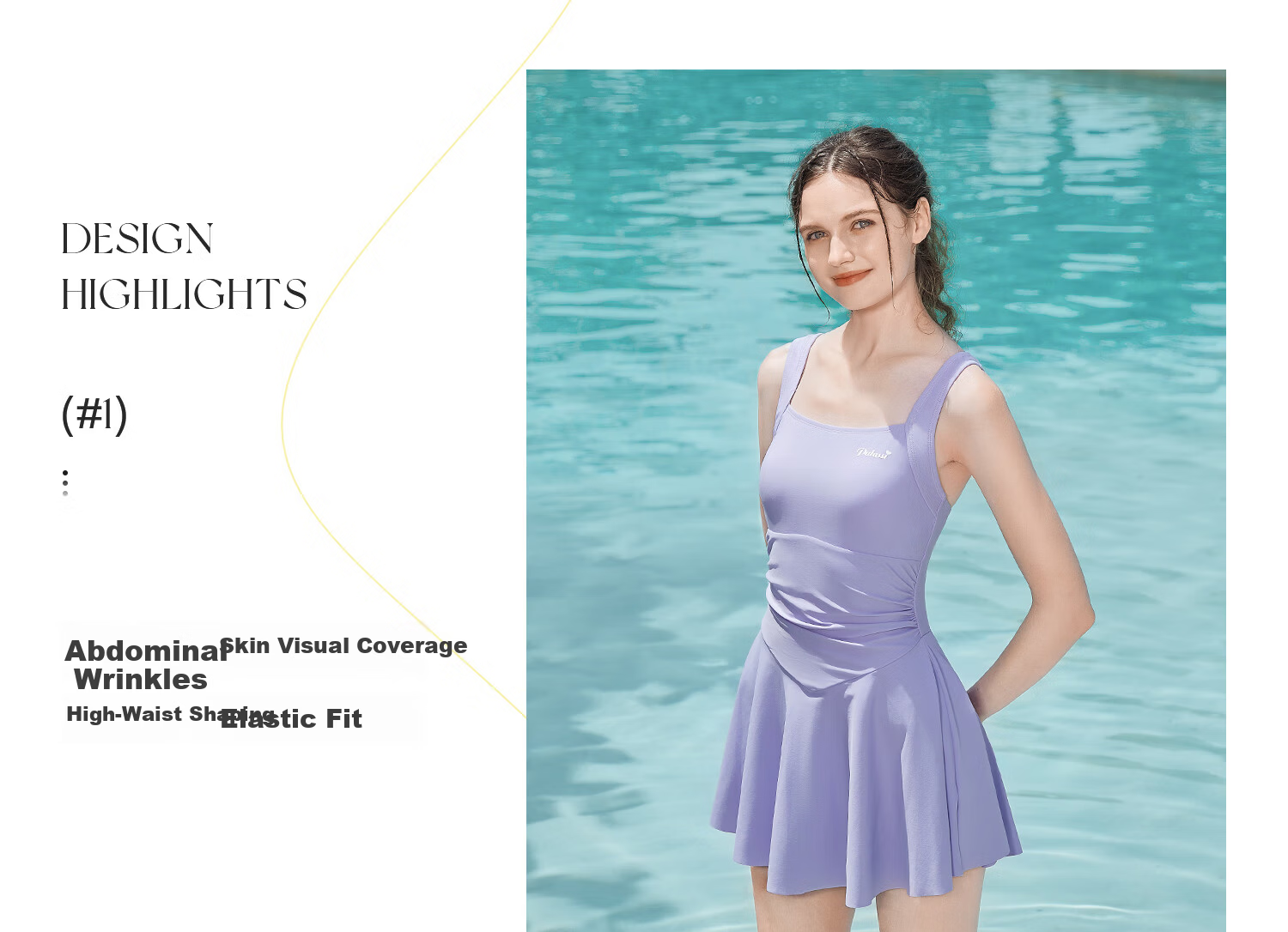 PULASSI Women's One-Piece Skirted Slimming Swimsuit for Hot Springs 2026 New Resort Swimwear JD Self-Operated 6