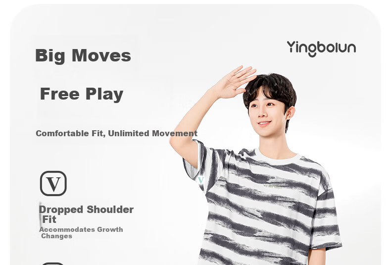 YING BO LUN Youth Pajamas Summer Thin Style Boys Short-Sleeve Set Student Loungewear 20799 Dark Gray 170 8