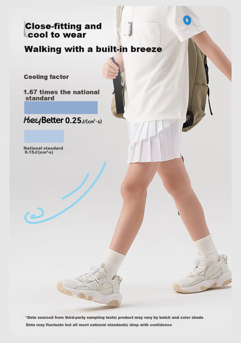 HeyBetter Kids Tennis Skirt Swan White (White) 130 7