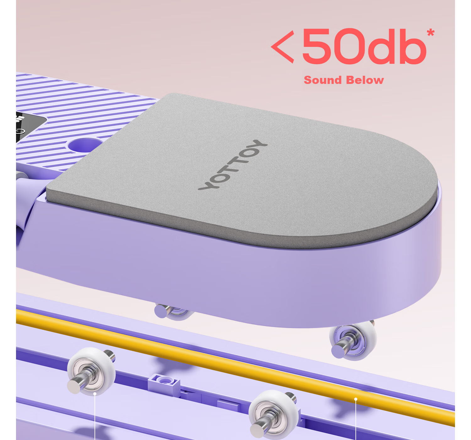 Yottoy Detachable Abdominal Board Automatic Rebound Ab Wheel Roller Professional Silent Abs Trainer for Weight Loss and Belly Slimming 16