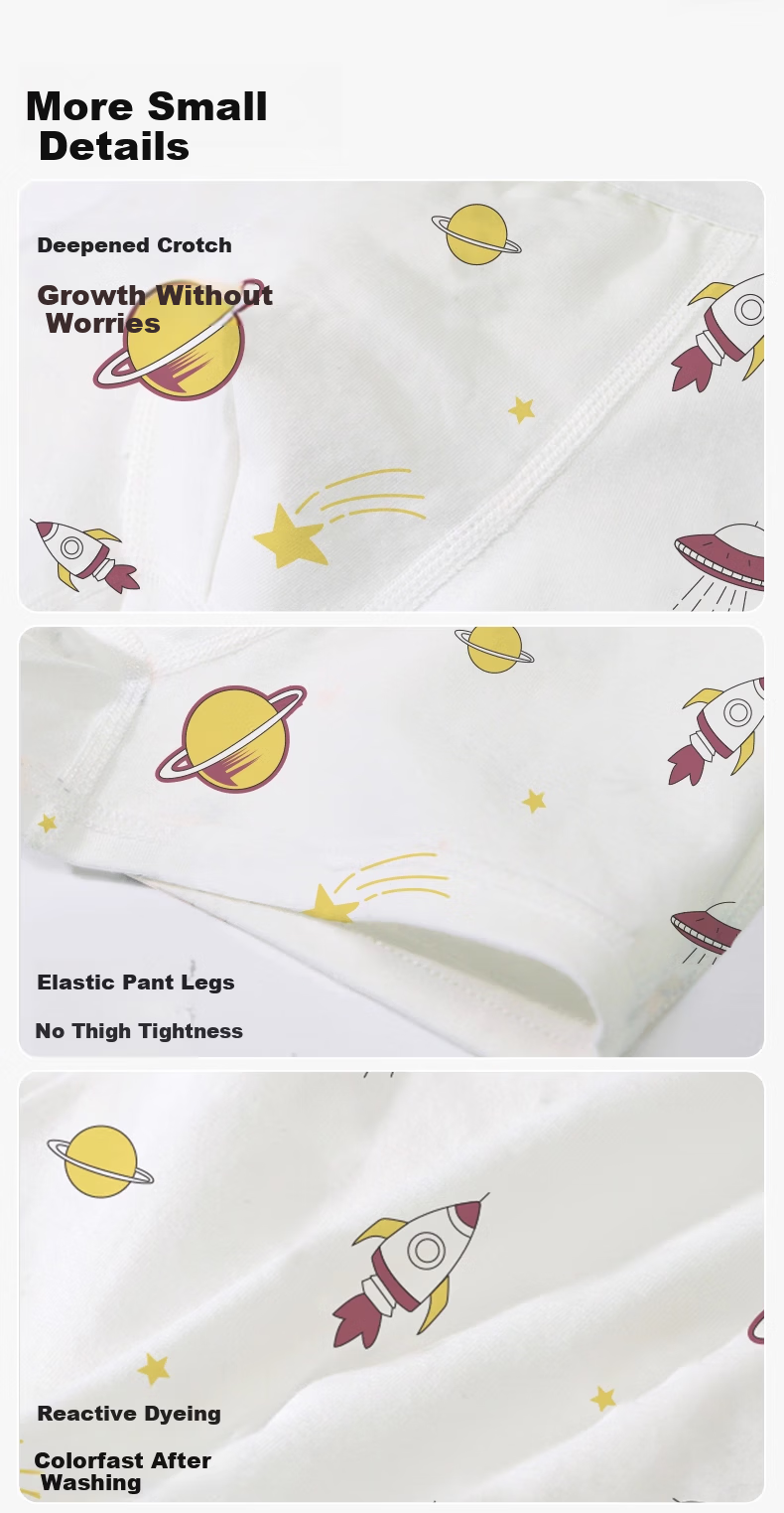 Chuyisheng Disposable Cotton Children's Girls Sterilized Travel Wash-Free Daily Use Shorts Kids Triangle Underwear Large Size 10
