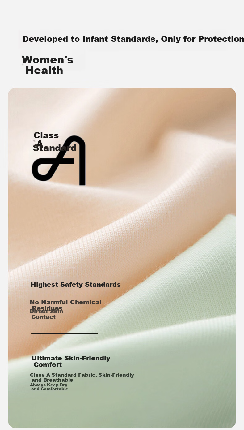 Onoko Women's Underwear 2025 New 10A Grade Antibacterial Breathable Comfortable Baby Cotton Skin-Friendly 4