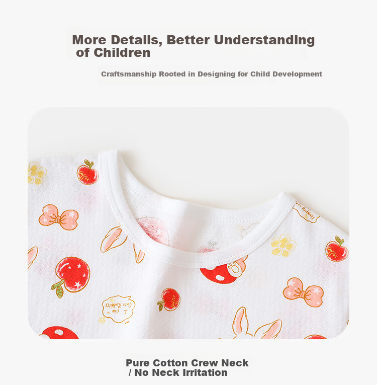 DEESHA Kids Children's Summer Short Sleeve Nightgown Girls Sleepwear Homewear Parent-Child Sweet Orange Baby 110 7