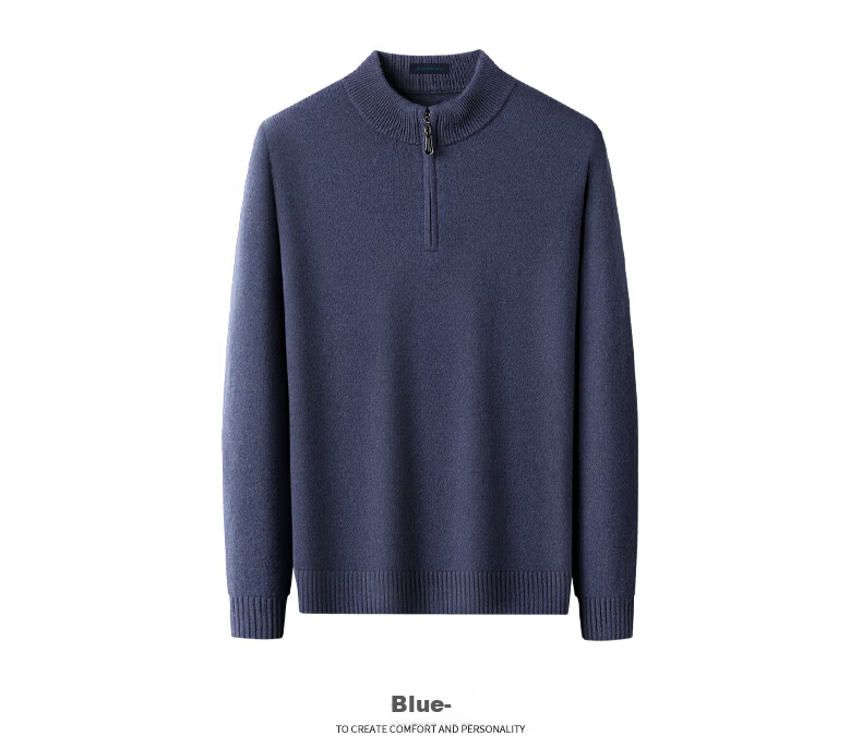 SHANSHANSHANSHAN Men's Wool Sweater Autumn Winter 100% Pure Wool Thickened Warm Base Shirt Red Sweater for Dad's Birth Year 26