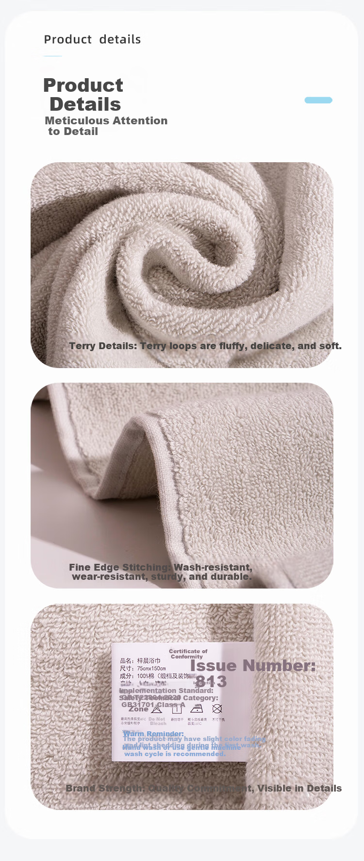 Yaguang Bath Towel, Class A Antibacterial, Combed Long-Staple Cotton, Skin-Friendly, Soft, Absorbent, Quick-Drying, Suitable for Pregnant Women And Infants, Simple Softness, Blue 9