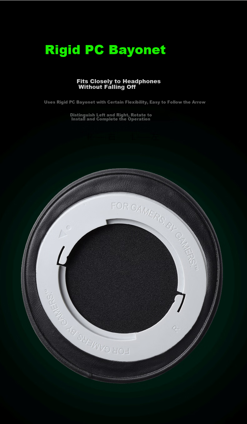 PENGGU Suitable for Razer North Sea Giant Ears Headphones Standard Version X Ear Covers, Razer Over-Ear Earphone Foam Protective Covers, Standard Version X - Gray 6
