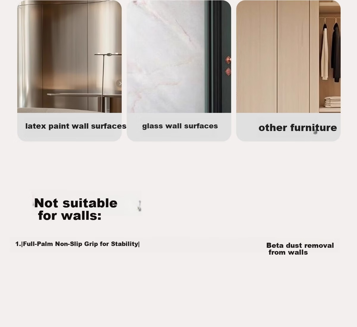 Millennium Huafu Self-Adhesive Wall Mirror Full-Length Bedroom Makeup Hanging Dressing Mirror 40*120cm 22