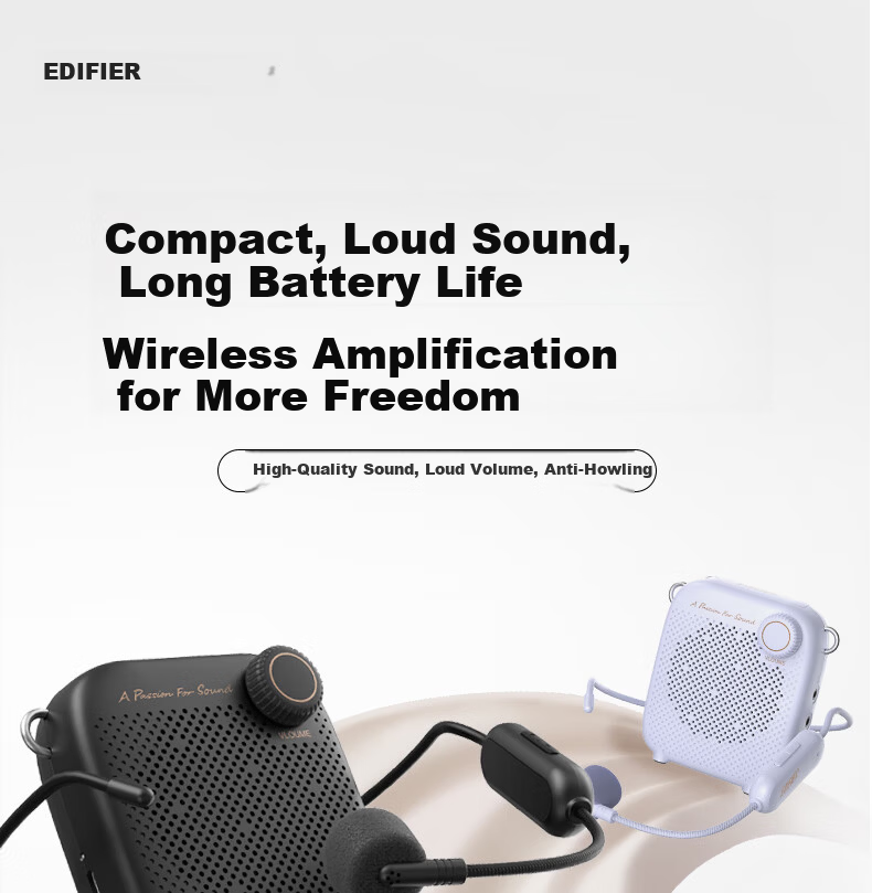 EDIFIER MF1 Wireless Portable Amplifier Mini Bee Amplifier Teacher Tour Guide Amplifier Summer Purple 1