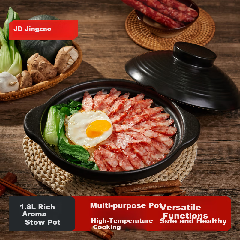 JD Jingzao Clay Pot Gas Stove Special Stew Soup Casserole Pot for Home Cooking