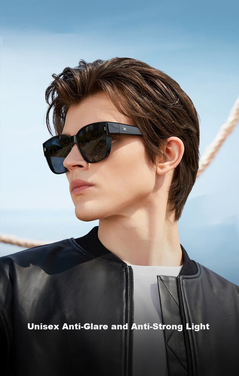 LOHO Sunglasses for Women, Large Frame Polarized Sunglasses with Prescription Lenses, UV Protection, Suitable for Driving, Gift for Boyfriend 1