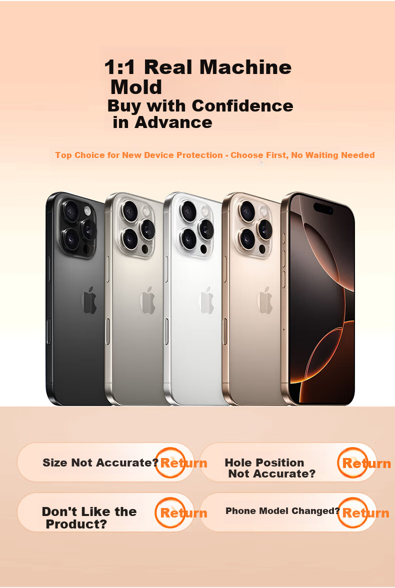 DIVI Dust-Free Case Instant Adhesive iPhone 16 Pro Max Tempered Glass Screen Protector Full Coverage Anti-Drop Anti-Fingerprint Smooth Touch 1 Piece 1