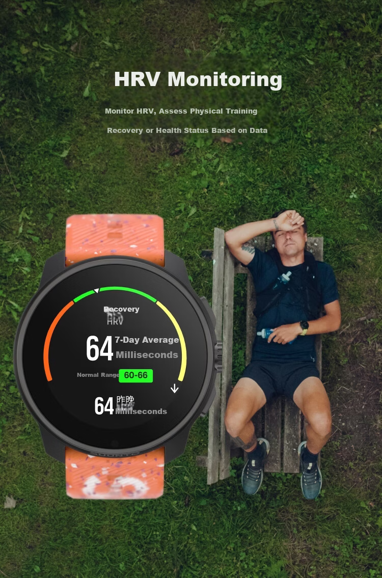 SUUNTO RACE S Heart Rate and Blood Oxygen Dual-Frequency GPS Running Outdoor Sports Smartwatch Shale White Christmas Gift 9