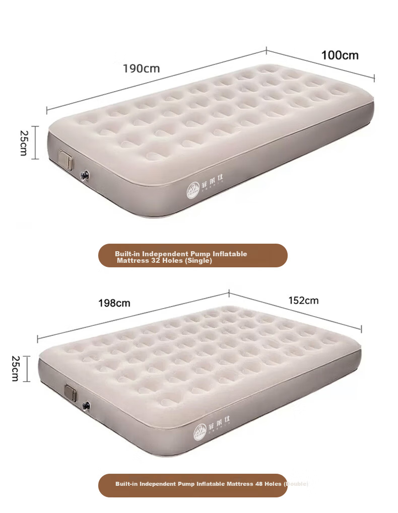 FEIRSH Automatic Inflatable Mattress Outdoor Camping Home Air Cushion Picnic Moisture-Proof with Pillow Single Second Generation Upgrade 20