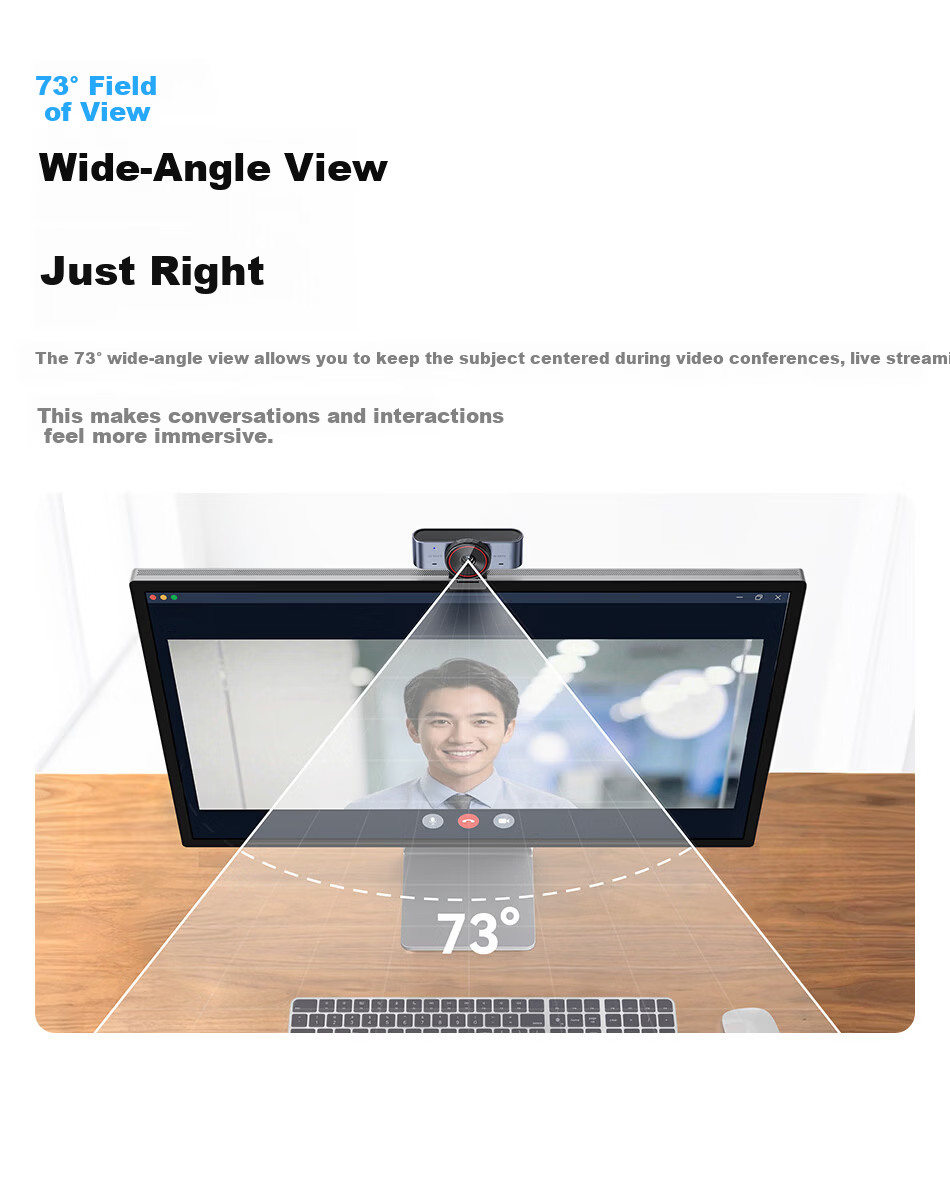 EMEET C960 Ultra 4K HD Beauty Webcam with USB, Desktop Stand for Video Conferencing and Online Classes 11
