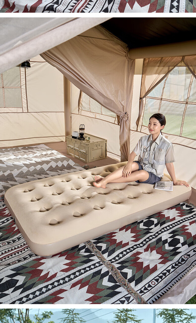 Huihecheng Car Inflatable Air Mattress Automatic Air Pump Camping Outdoor Double Tent Air Bed Home Use Pad 18