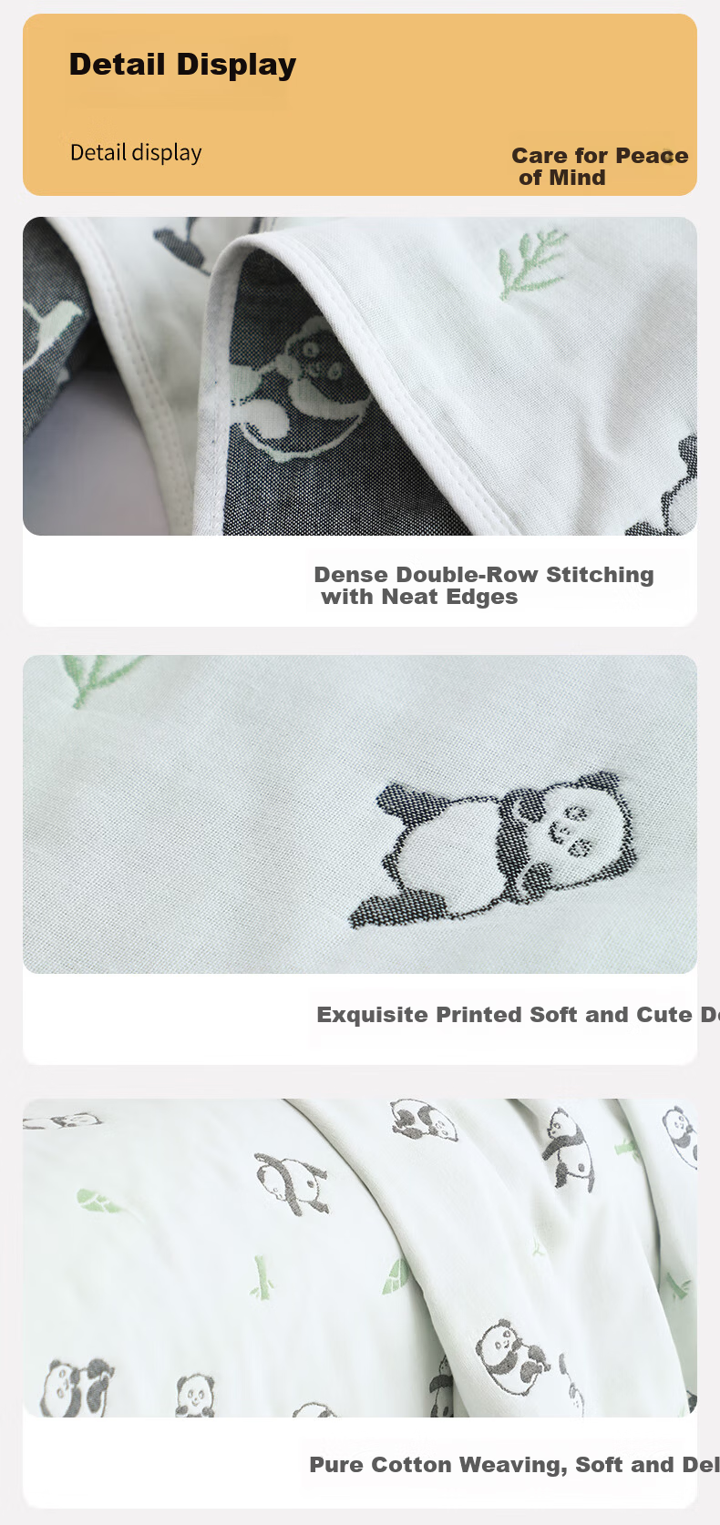 Hengyuanxiang Pure Cotton A-Class Antibacterial Six-Layer Gauze Cotton Blanket Thickened Air Conditioning Quilt 2.1 Jin Sleep Peacefully 11