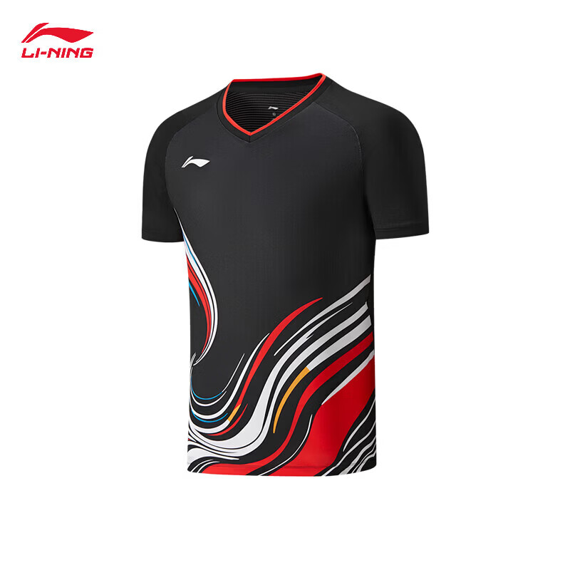 LI-NING 2026 New International Star Badminton Competition Quick-Dry Breathable Short Sleeve Sportswear 7