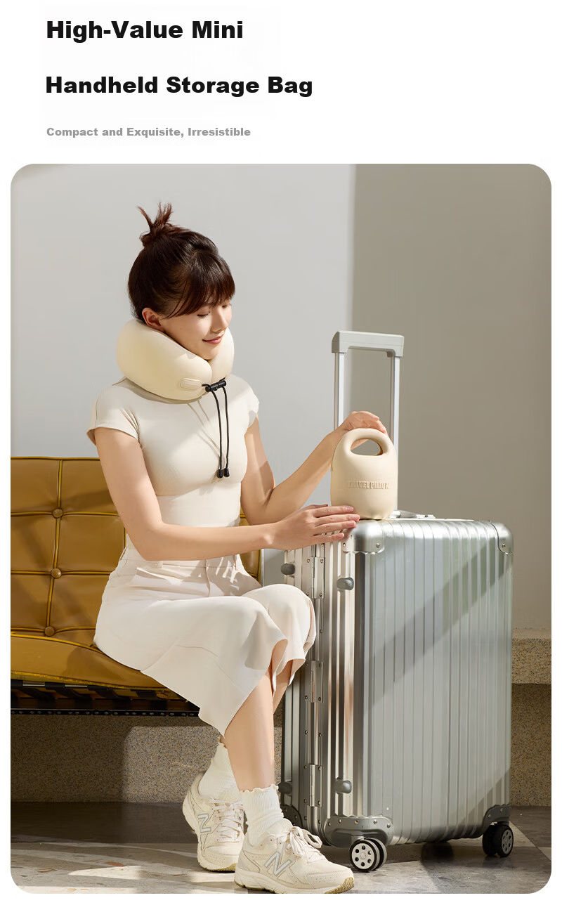 Sleep Cave Travel U-Shaped Pillow Portable Neck Support Pillow Airplane Neck Pillow Long-Distance Travel Neck Rest Everythink Nap U-Shaped Neck Pillow 5