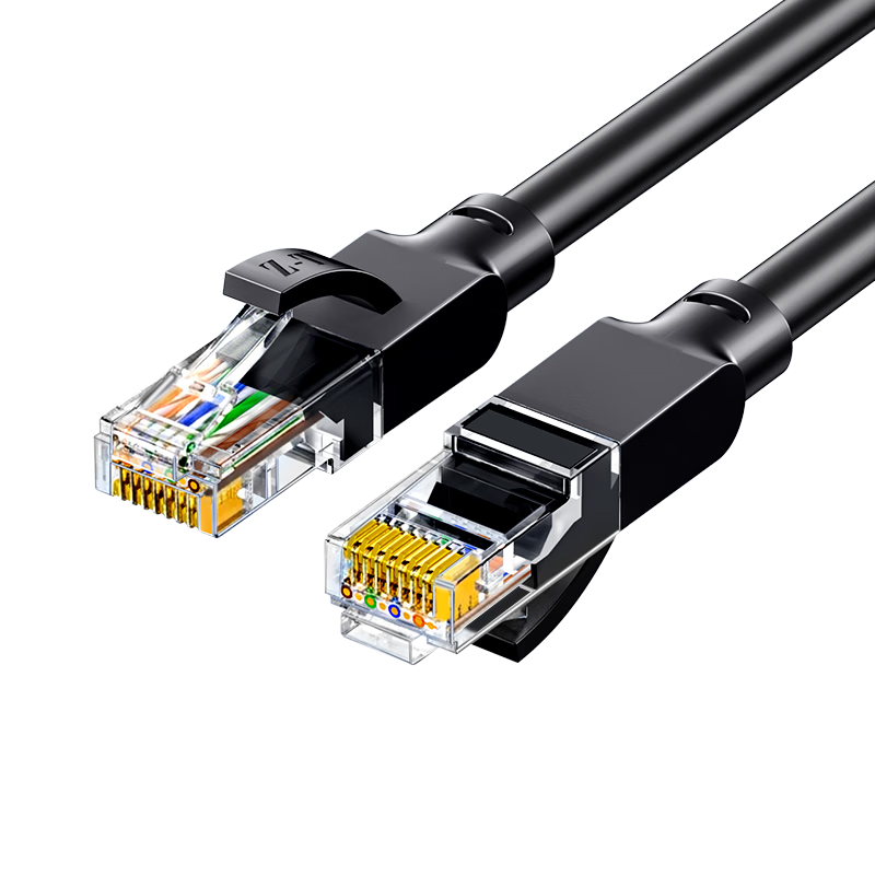 LITET CAT5e High-Speed Gigabit Ethernet Cable 1m Engineering/Broadband Computer Home Connection Patch Cord Black Z5-010BK