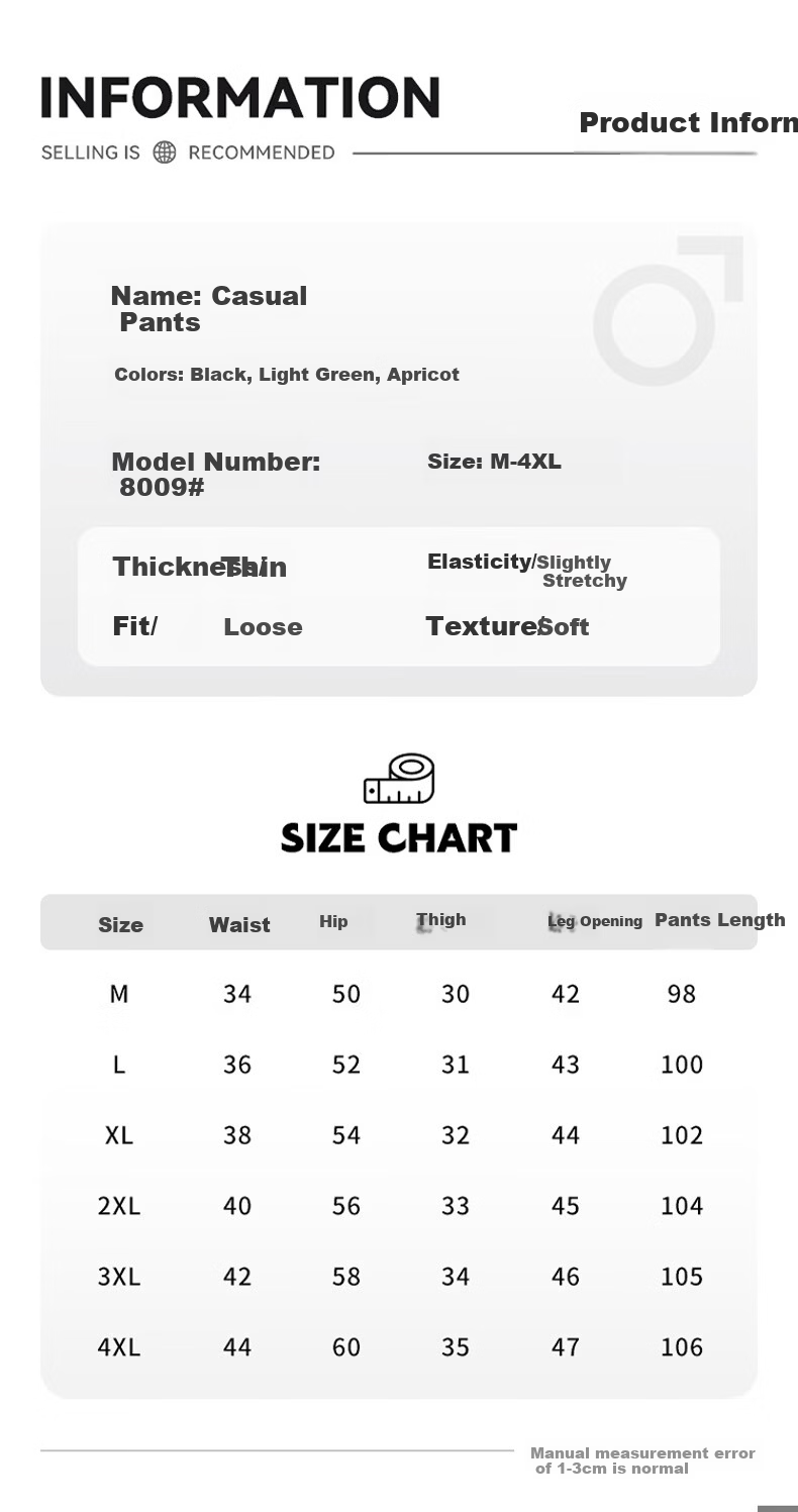 Mark Fairwhale Men's Casual Pants Summer Loose Fit Versatile Outdoor Sports Stretch Straight-Leg Pants Beige XL 5