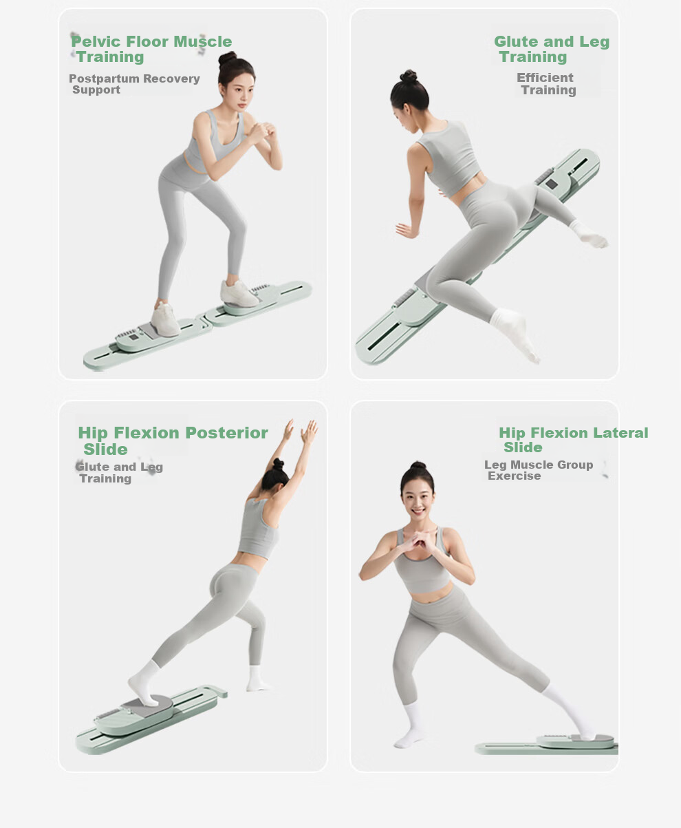 PROIRON Ab Wheel Split Abdominal Board Multifunctional Ski Machine Pelvic Floor Muscle Trainer Crunch Pilates Equipment 4